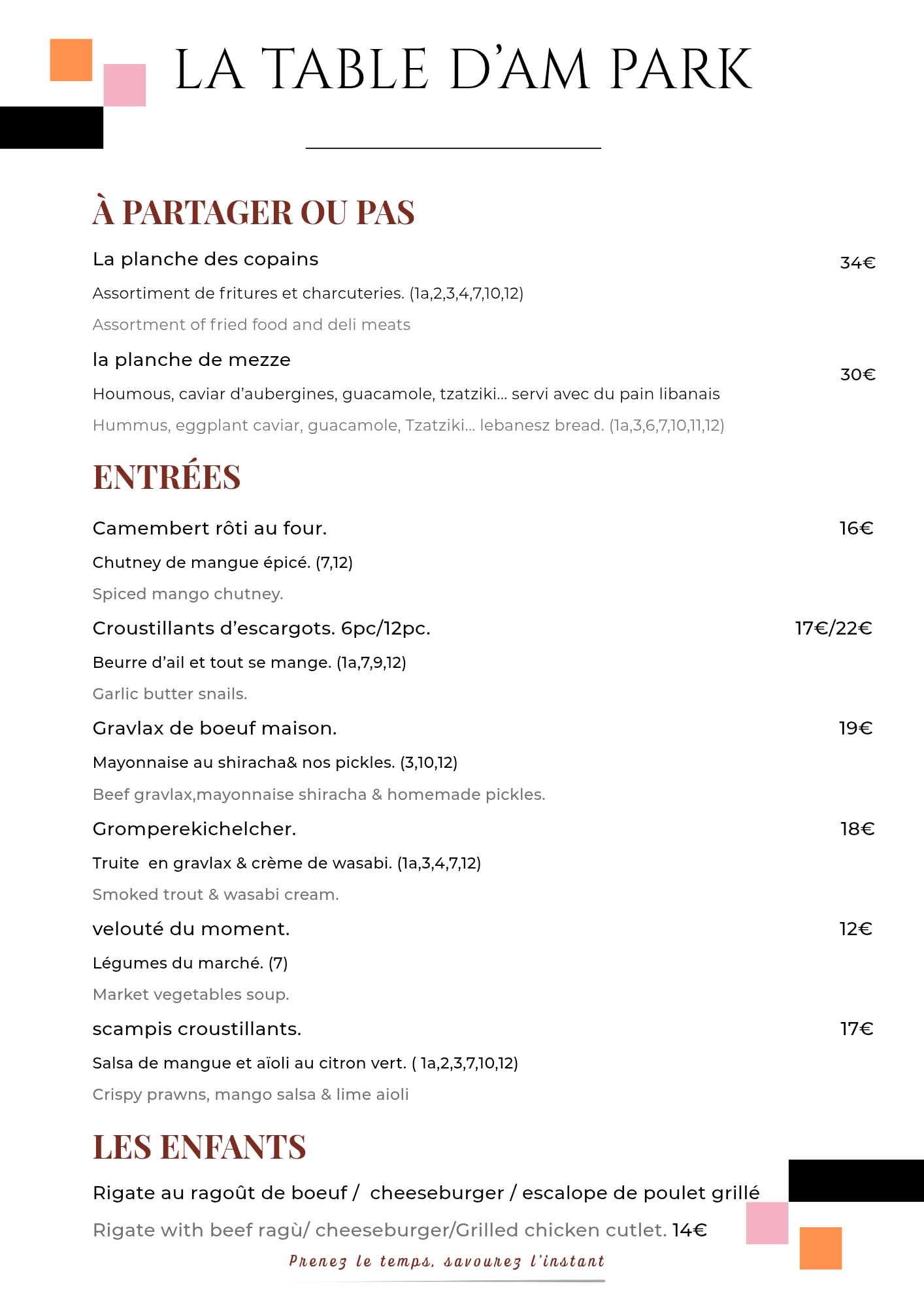 Menu Page 2